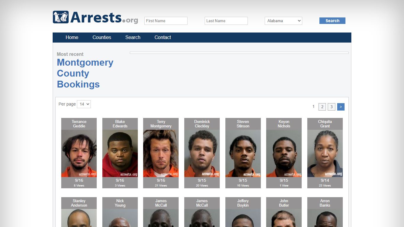 Montgomery County Arrests and Inmate Search